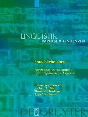 cover image of Sprachliche Kürze